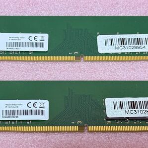 ADATA AO2P26KCSV1-BC2S 2枚セット¶PC4-21300/DDR4-2666 UDIMM 32GB@16GB