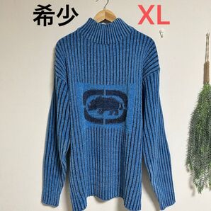希少 入手困難 ECKO FUNCTION リブ編みハイネックセーター メンズ XL