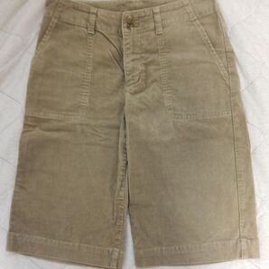 無印良品 コーデュロイ ハーフパンツ ベージュ