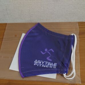 ANYTIME FITNESS エニタイムフィットネス マスク 紫 冷感素材 Mサイズ