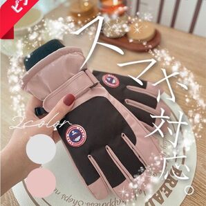 スキー グローブ スノー手袋 防水 防風 保温 スノボレディース スマホ対応 滑り止め 撥水加工 裏起毛 登山 バイク 雪かき