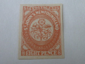 < reference goods > 20LH S NEWFONNDLAND( Canada ) stamp 1857-62 year SC#8 8P unused OH * explanation field obligatory reading 