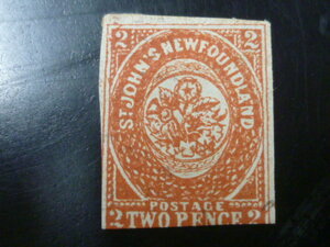 < reference goods > 20LH S NEWFONNDLAND( Canada ) stamp 1857-62 year SC#2A 2P OH * explanation field obligatory reading 