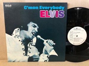 即決 見本白盤 ELVIS PRESLEY C'mon Everbody RCA 盤綺麗　ジャケ並