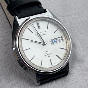 【稼働品】Grand Seiko 5646-7010 HI-BEAT 自動巻き メダリオン 社外レザーベルト