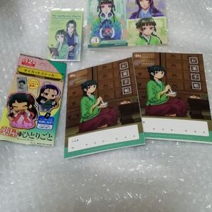 11、 薬屋のひとりごと 手帳 2冊、ステッカー セット おまけネップリ多め同封