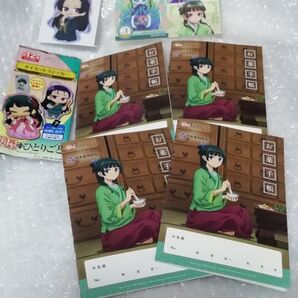 22、 薬屋のひとりごと 手帳 4冊、 ステッカー セット おまけネップリ多め同封