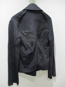 即決 2010AW BLACK COMME des GARCONS ブラックコムデギャルソン 10AW 背面立体デザイン ウールジャケット ショートコート レディース S 黒