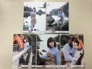 NGT48 新潟県ロケ生写真 新潟県佐渡島 team NⅢ 西潟茉莉奈 5種コンプ 匿名配送対応 K443