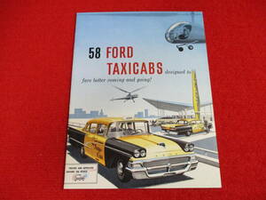 0 FORD TAXI 1958 Showa era 33 catalog 0