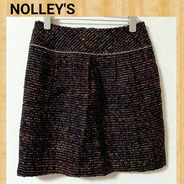 NOLLEY'S ノーリーズ ツイードスカート 38