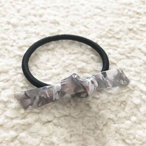  ribbon hair elastic marble pattern 