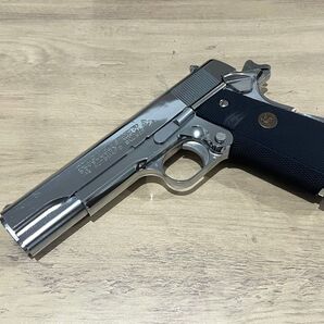 東京マルイ コルトガバメント MkⅣ シリーズ70 ニッケルフィニッシュ ガスブローバック 外装カスタム シルバー ガスガン