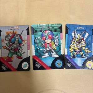 仮面ライダーV3 ライダーマン 暗闇大使 カードダス 3枚セット 1992年