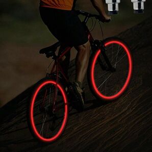 ピンク色 LED 自転車 ホイールセーフティライト 2個セット476203
