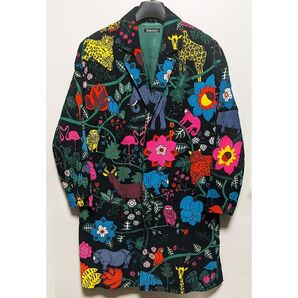 BOHEMIANS アニマル柄コーデュロイチェスターコート 0 XS 美品 ジャングル ジャケット ボヘミアンズ