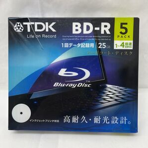 新品 未開封 データ用 BD-R 25GB 4倍速 5枚 TDK 【24時間以内発送】 同梱値引き
