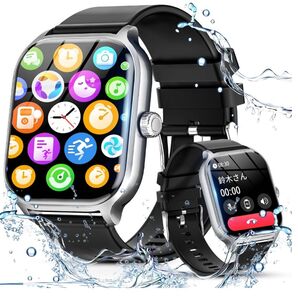 【2024新登場・2.0インチ大画面】 スマートウォッチBluetooth5.3