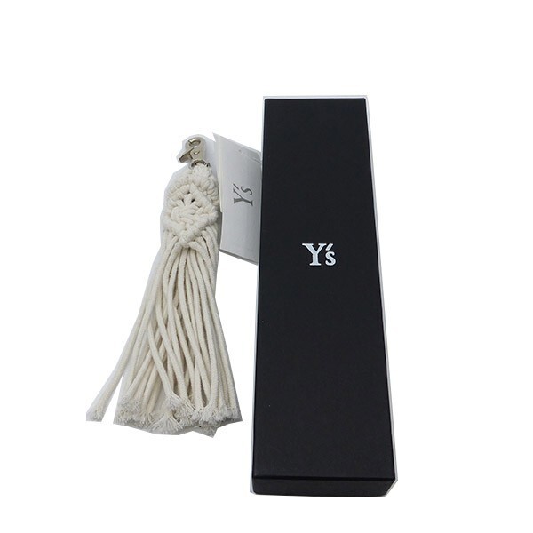 【新品】Y's Yohji キーホルダー キーリング フリンジ ホワイト