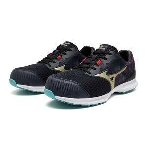 Mizuno 安全靴 ネイビー/ゴールド