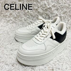CELINE スニーカー 厚底 プラットフォーム ホワイト ブラック 38