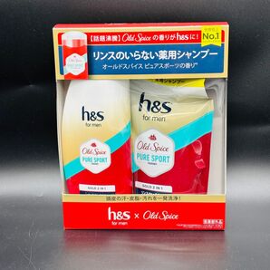h&s for men ゴールド 2in1 オールドスパイス ピュアスポーツの香り ポンプ+詰替セット 350g+300g