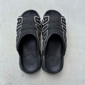 ナイキ エアモアアップテンポ スライド "ブラック" (DV2132-001/DV2137-001)28、0センチ美品