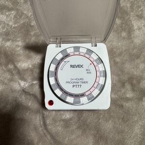 REVEX PT77 24時間プログラムタイマー カバー付