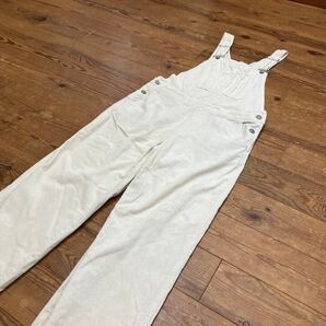 GLOBAL WORK グローバルワーク コーデュロイオーバーオール 白