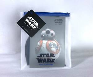 新品★非売品 UNITED x STAR WARS アメニティー ユナイテッド航空 スターウォーズ 半透明 ポーチ ファスナー ロゴ 未開封 P549