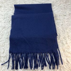 up-date style アップデートスタイル カシミヤ 100%マフラー 紺色/ネイビー 男女兼用 MOONBAT