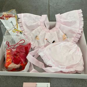 日本製 4点 お宮参りセット お守り フード スタイ 女の子用 ピンク お宮参り ピンク