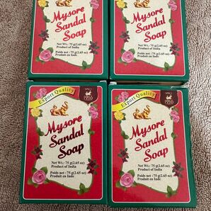 【期間限定セール】マイソール サンダルソープ 4個セットMysore sandal soap サンダルウッド石鹸 まとめ割あり