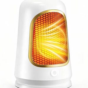 セラミックヒーター 小型 2秒で速暖 足元ヒーター 大風量(600W/1000W)セラミックファンヒーター 転倒OFF