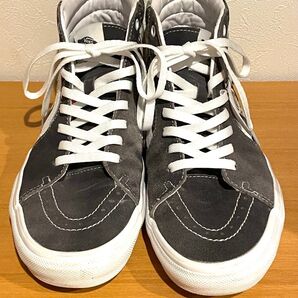 VANS SK8-HI DANIEL JOHNSTON US10.5 グレー ハイカット バンズ スニーカー