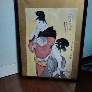 浮世絵 喜多川歌麿 蔦屋重三郎銘