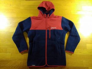 BERGHAUS MENS COLD CLIMBS FLEECE JACKE T-bar roof g house fleece SIZE:L(ASIA XL) navy blue red postage 1000 jpy ~