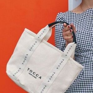 TOCCA キャンバス トートバッグ ホワイト