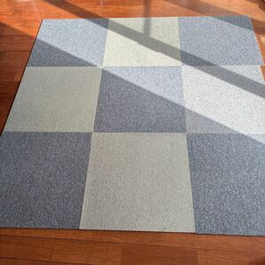 タイルカーペット 50×50 9枚 複数色ミックス 東リ8枚 他1枚