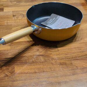 ソースパン 片手鍋 イエロー系 未使用品