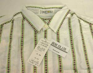 [85%OFF: unused goods ] Bebe SASSONsa Hsu n long sleeve shirt blouse white length tulip line 160cm *