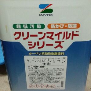塗料ペンキDIYクリーンマイルドシリコンほぼ満タンチョコレート色