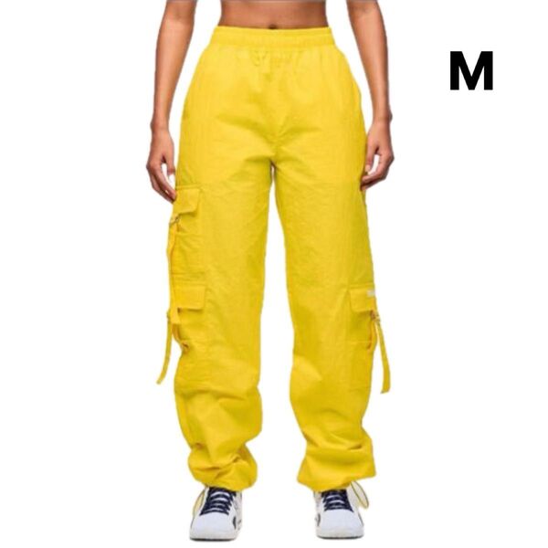 【新品】新作 タグ付 パンツ カーゴパンツ ズンバ zumba メンズ レディース 男女兼用 黄色 イエロー/M