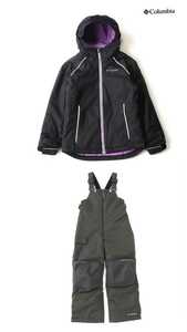  new goods Columbia( Colombia ) ALPINE ACTION II JACKET Alpine action II jacket coverall bib pants 120 Kids top and bottom set 