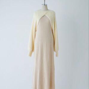 ナイスクラップ ふわふわのニットがあざと可愛い。ニットセットワンピース