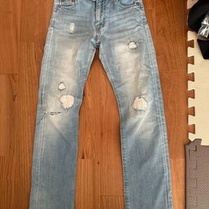 美品 ダメージデニム ジーンズ 140cm