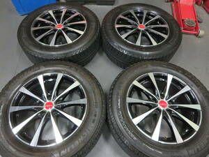 ☆ ラフィット 7J+48 スタッドレス4本SET ミシュラン ラティチュード XI2 225/65R17 2015年製 CX-5 RAV4 ヴァンガード エクストレイル