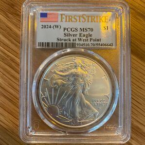 2024ーW アメリカ イーグル銀貨 PCGS MS70 First Strike