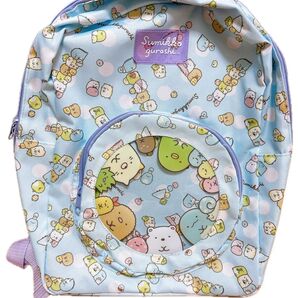 新品 すみっコぐらし リュック ジュニアサイズ 水色 習い事 遠足 お出かけ すみっコぐらし リュック キャラクター