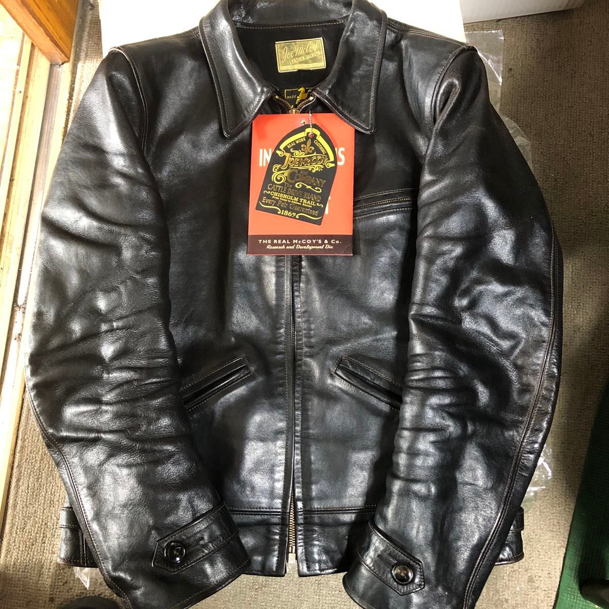 THE REAL McCOY'S JOE McCOY ホースハイド 40sスポーツジャケット サイズ38 MJ11132 ブラック